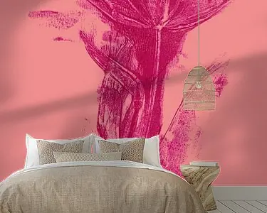 Rabat Moderne botanische kunst. Boho bloem in felle kleuren nr. 5 (gezien bij vtwonen)