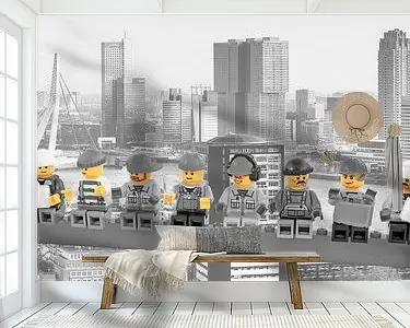 Lunch a top a skyscraper Panorama Rotterdam Yellow - RWMA01 Zamów teraz