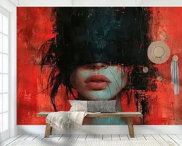 Expressief Vrouw Portret Bezpieczna płatność