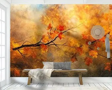 Herfst Schilderij Autentyczny