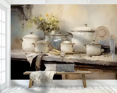 Autentyczny Stilleven Pannen Keuken