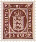 Denemarken 1921-1923 - Dienstzegel AFA 18 - Postfris Wysoka jakość