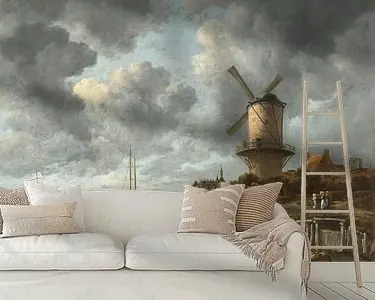 Autentyczny De molen bij Wijk bij Duurstede, Jacob Isaacksz. van Ruisdael