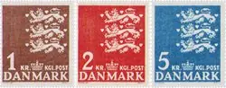 Denemarken 1946 - AFA 293-295 - Postfris Promocja