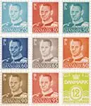 Oferta limitowana Denemarken 1952-1953 - AFA 336-343 - Postfris