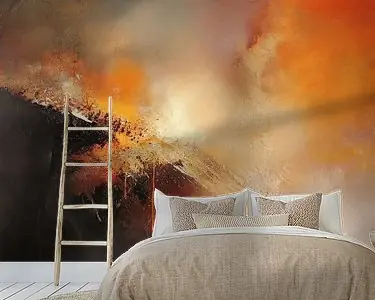 Nowość Modern abstract in warme kleurtinten