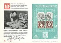 Denemarken Hafnia 1976 - souvenirvelletje I - FDC Rabat