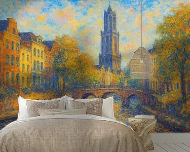 Utrecht, Nederland schilderij Premium