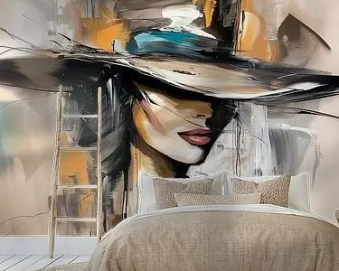 Vrouw met hoed Promocja