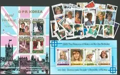 Diana - 50 verschillende postzegels Darmowa dostawa