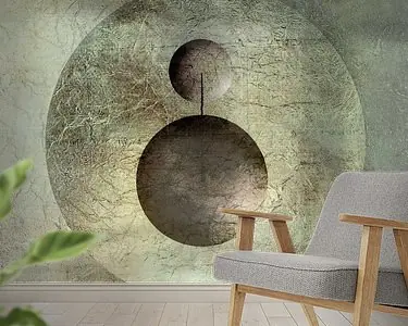 Modern Abstract. Minimalisme met Cirkels. 4 Autentyczny