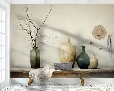 Stilleven in wabi-sabi stijl Autentyczny