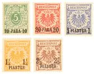 Duitse post in Turkije - Michel 6-10 - Mint with certificate - Postfris Zamów teraz