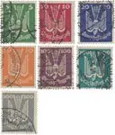 Zwrot pieniędzy Duitse Rijk - 1924 - Michel 344-350 - Gebruikt