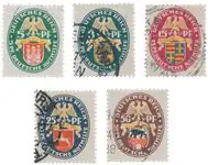 Wysoka jakość Duitse Rijk - 1928 - Michel 425-429 - Gebruikt