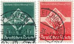 Duitse Rijk - 1935 - Michel 571-572 - Gebruikt Premium