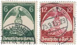 Bezpieczna płatność Duitse Rijk - 1935 - Michel 586-587 - Gebruikt