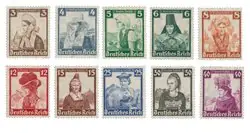 Nowość Duitse Rijk - 1935 - Michel 588-597 - Ongebruikt