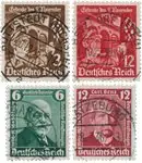 Duitse Rijk - 1936 - Michel 598-599 en 604-605 - Gebruikt Niska cena