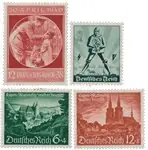 Autentyczny Duitse Rijk - 1940 - Michel 744-745 en 748-749 - Postfris