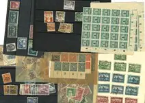 Duitse Rijk - Collectie in zakjes en on insteekkaart Popularny