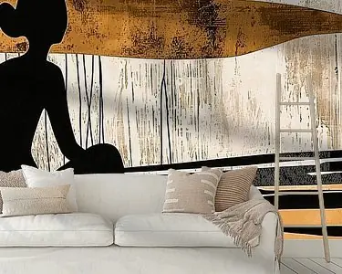 Abstract silhouet met strepen Bezpieczna płatność