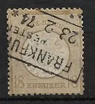 Darmowa dostawa Duitse Rijk 1872 - AFA 28 - Gebruikt