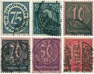 Rabat Duitse Rijk 1922 - MICHEL D69-74 - Gebruikt