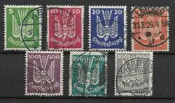 Duitse Rijk 1924 - AFA 344-350 - Gebruikt Tylko dziś