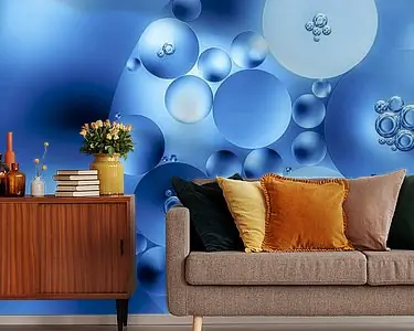 Darmowa dostawa Blauwe cirkels in een cirkel, a touch of blue