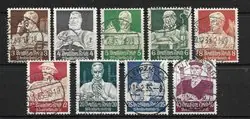Duitse Rijk 1934 - AFA 549 - 557 - Gebruikt Tani