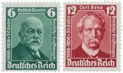 Ekspresowa dostawa Duitse Rijk 1936 - Michel 604-05, postfris - Postfris