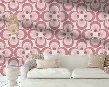 Premium Retro Behang Roze