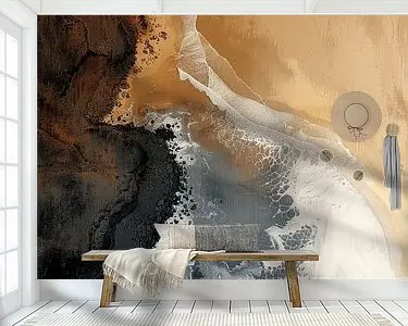 Oferta limitowana Modern en abstract landschap in aardetinten