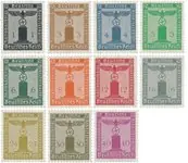 Duitse Rijk 1938 - Michel D144/154 - Postfris Szybka dostawa
