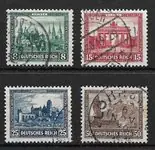 Duitse Rijk 1930 - AFA 447 - 450 - Gebruikt Tylko dziś