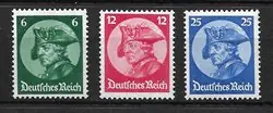 Duitse Rijk 1933 - AFA 474 - 76 - Postfris Najlepsza cena