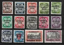 Autentyczny Duitse Rijk 1939 - AFA 711 - 724 - Gebruikt