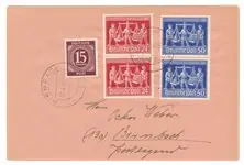 Kup teraz Duitse zones 1946/1948 - Michel 921+969/970 - Gebruikt