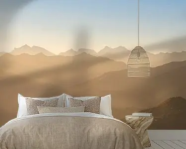 Nowość Panorama Alpen Zonsondergang