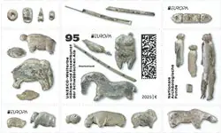 Duitsland - Europa 2025 Nationale Archeologische Ontdekkingen - Postfris souvenirvelletje Oryginalny