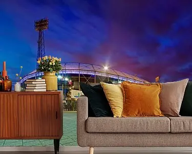 Bezpieczna płatność De Kuip met mooie wolken lucht