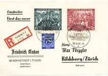 Zwrot pieniędzy Duitse zones (1945-1949) 1949 - Michel 240/241+210- Gebruikt