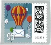 Duitsland - World of letters: Balloon mail - Postfrisse postzegel van rol Tylko dziś