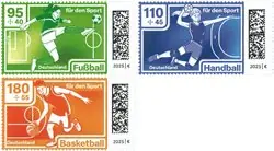 Duitsland -Sport - Postfrisse serie van 3 Autentyczny