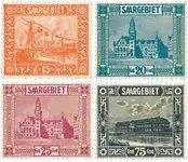 Premium Duitsland / Saar 1923 - Michel 98/101 - Postfris