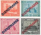 Duitsland / Saar 1923 - MICHEL D12-15 - Postfris Nowość
