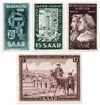 Duitsland / Saar 1951 - MICHEL 305-308 - Postfris Darmowa dostawa