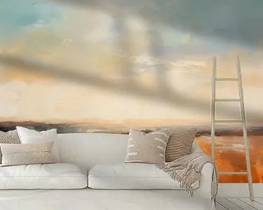 Bezpieczna płatność Abstract landschap \\