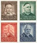 Darmowa dostawa Duitsland 1953 - MICHEL 173-176 - Ongebruikt